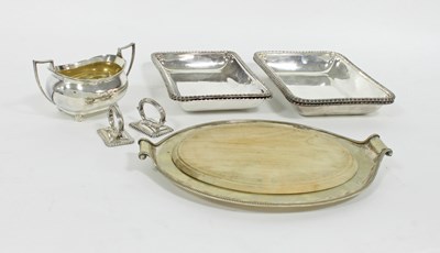Lot 435 - A pair of plated entr?©e dishes, Maple & Co,...