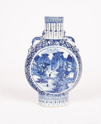 Lot 6 - A Chinese moon vase