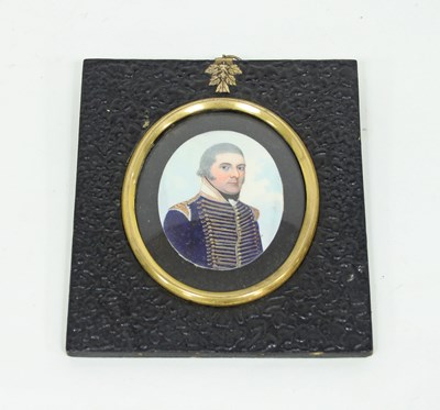 Lot 558 - Frederick Buck/Portrait Miniature of a Naval...