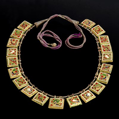 Lot 1281 - An antique Indian necklace, 19th Century,...
