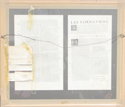 Lot 34 - Jan Jansson/Warwickshire/coloured engraved map,...