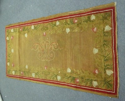Lot 573 - A French Savonnerie rug, circa 1870, with...