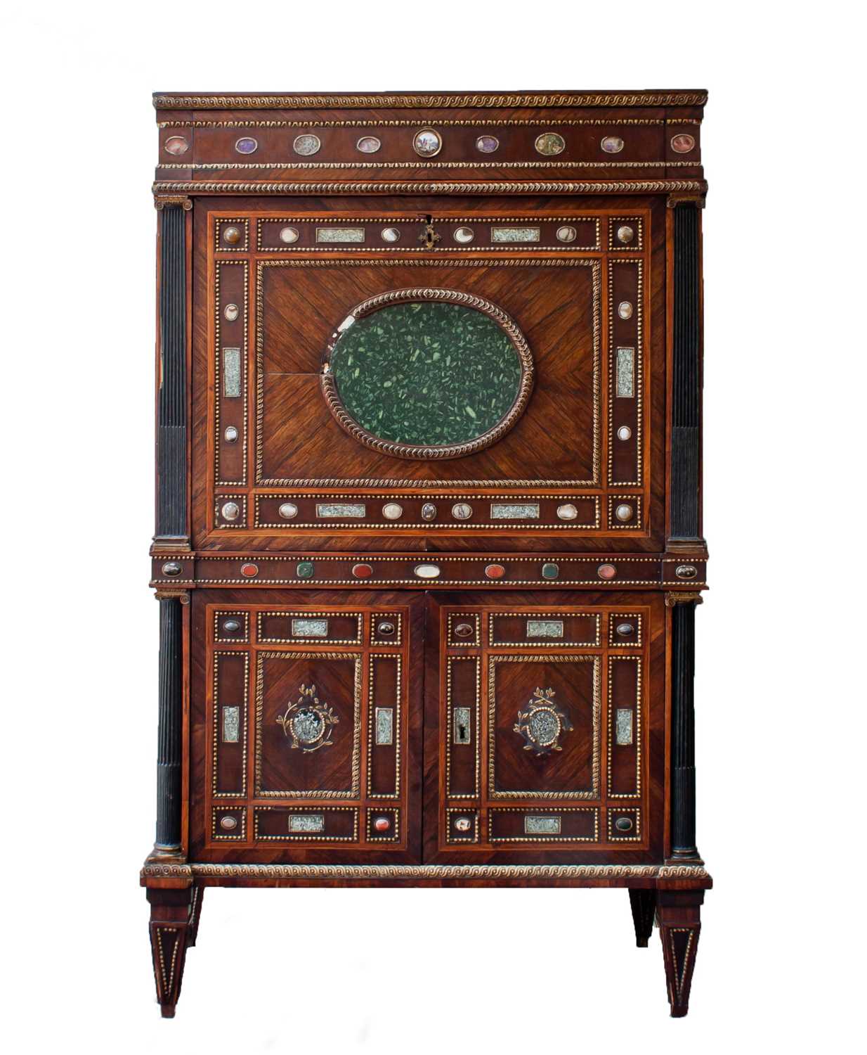 Lot 629 - A late 18th Century Lombardy escritoire with...