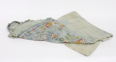 Lot 615 - A 17th/18th Century silk needlework coverlet...