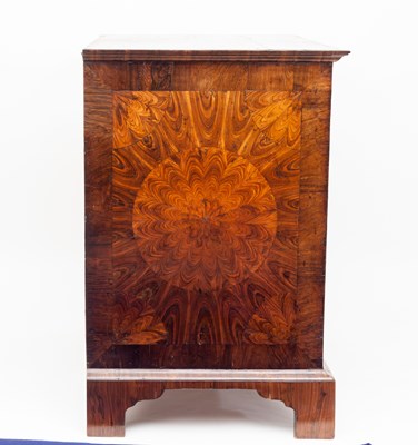 Lot 838 - A William and Mary kingwood chest, the...