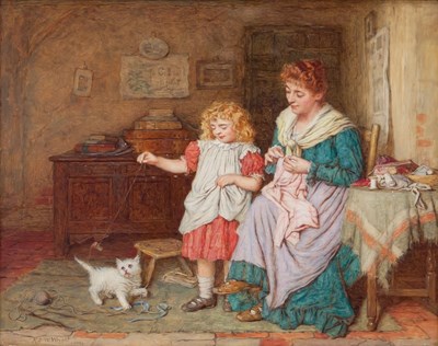 Lot 1151 - Robert William Wright (act.1870-1906)/Mother...