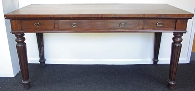 Lot 188 - A 19th Century mahogany serving table, fitted...