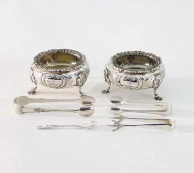 Lot 49 - A pair of Victorian silver open salts, G R,...