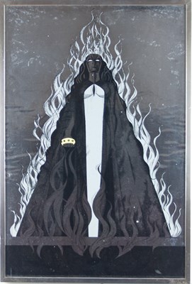 Lot 591 - Ingrid Rosell/Brunnhilde/lithograph on silver...