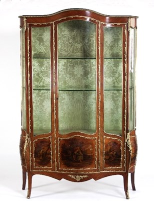 Lot 482 - A 19th Century French kingwood glazed...