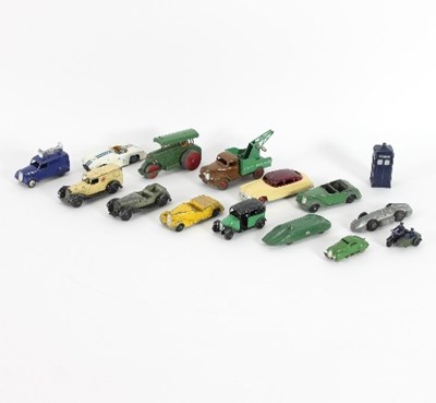 Lot 633 - Dinky Toys, twelve unboxed, 1950s models