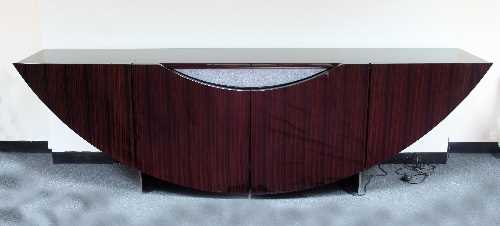 Lot 11 - An Italian Reflex Spa Gondola Buffet Sideboard,...