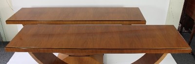 Lot 51 - A pair of Biedermeier style satin birch...