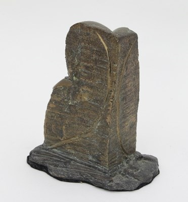 Lot 75 - A 20th Century bronze sculpture of abstract...