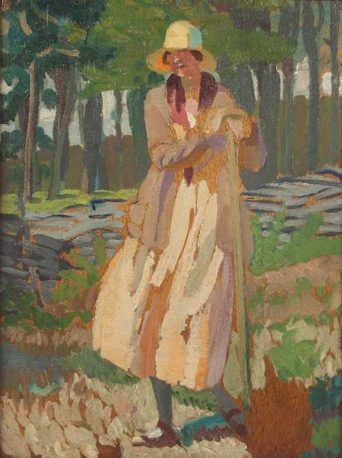 Lot 240 - Derwent Lees (British 1885-1931)/Lyndra in the...