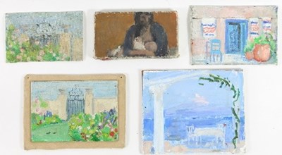 Lot 271 - Barbara Dorf (1933-2016)/Five small oils...