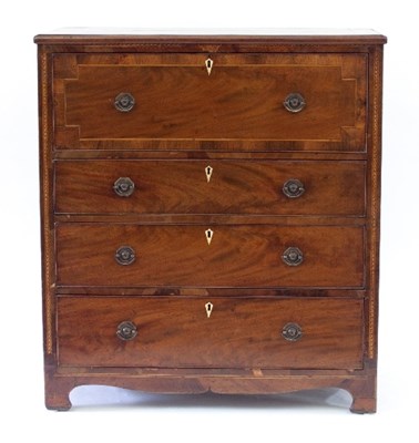 Lot 734 - An early 19th Century mahogany secretaire...