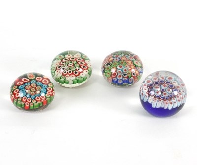 Lot 15 - A group of four playing card style glass...