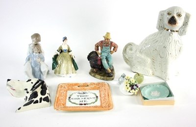 Lot 49 - A lustreware plaque, 'Thou God See'st Me' with...