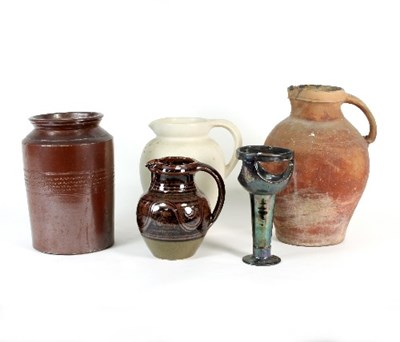 Lot 84 - A Winchcombe pottery jug with stylised...