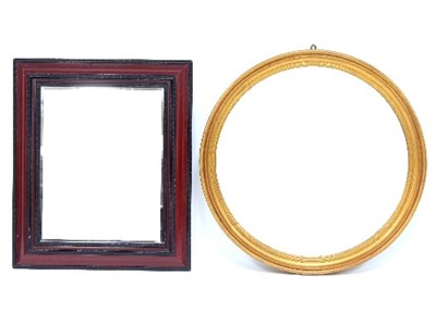 Lot 657 - A circular gilt framed mirror, the glass 59cm...