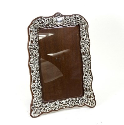 Lot 480 - A large silver Art Nouveau easel backed...