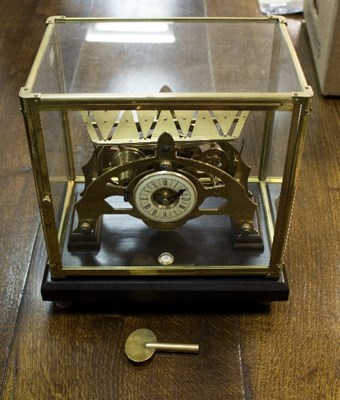 Lot 733 - A Congreve type skeleton clock with fusee...