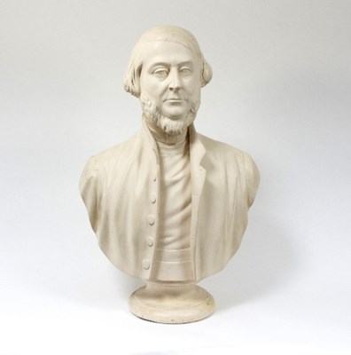 Lot 1160 - A 19th Century plaster bust of Lord Arthur...