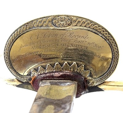 Lot 1170 - An officer's commemorative dress sword with...