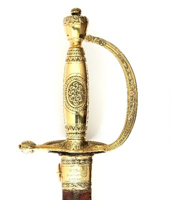 Lot 1170 - An officer's commemorative dress sword with...