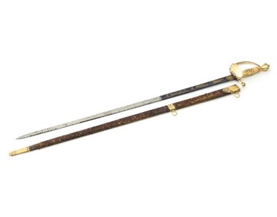 Lot 1170 - An officer's commemorative dress sword with...