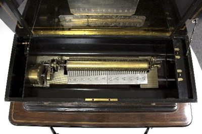 Lot 1309 - A fine 19th Century rosewood musical box with...