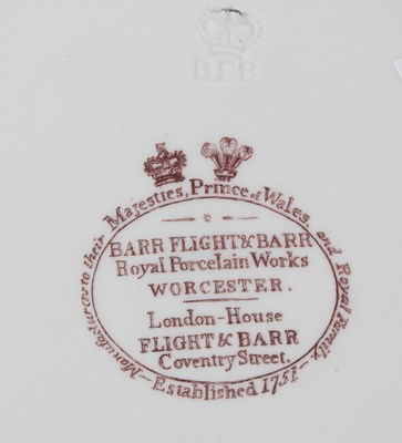 Lot 81 - A Barr, Flight & Barr part dessert service,...
