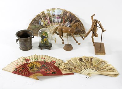 Lot 447 - A 19th Century wax model of a boy playing an...