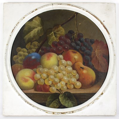 Lot 1039 - George Hedley/Still Life with Fruit/signed and...