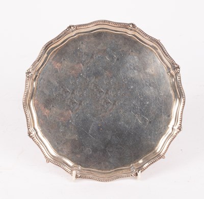 Lot 31 - A Victorian silver waiter