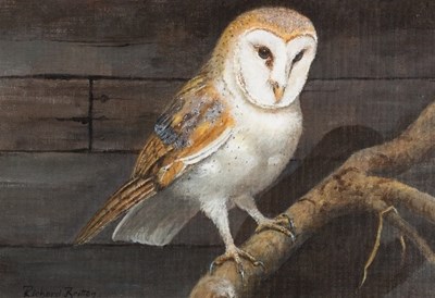 Lot 623 - Richard Britton (British, born 1931)/Barn Owl...