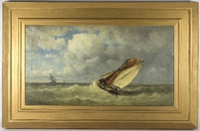 Lot 663 - Jan Frederik Schutz (Dutch 1817-1888)/Sailing...