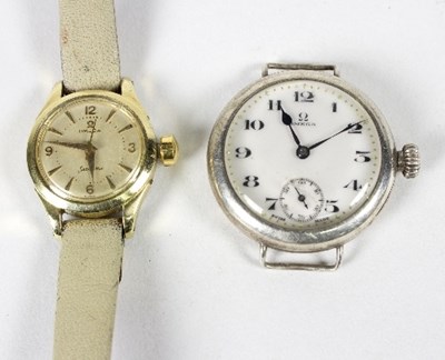 Lot 211 - An Omega wristwatch with subsidiary dial,...