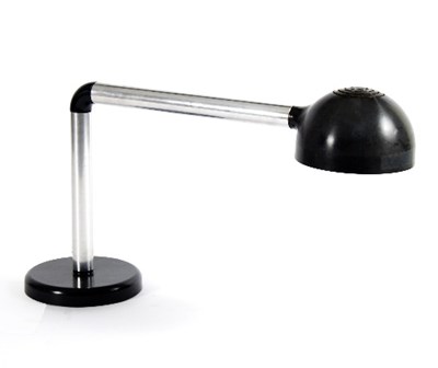 Lot 45 - A bakelite and chrome desk lamp in the manner...