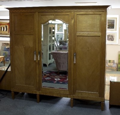 Lot 74 - An Austrian Secessionist wardrobe, in the...
