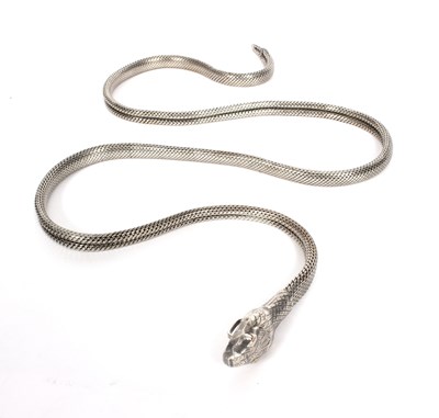 Lot 42 - An Indian silver reticulated belt in the form...