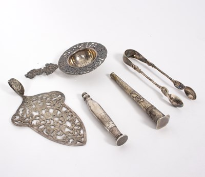 Lot 45 - A quantity of Continental white metal...