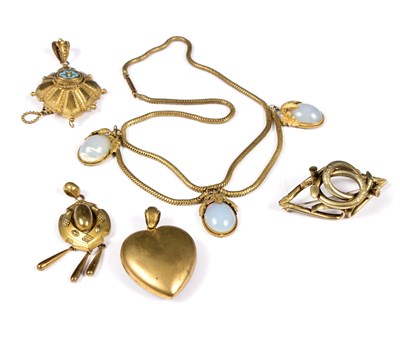 Lot 79 - A small group of 19th Century gilt metal...