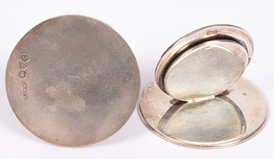 Lot 182 - A pair of silver and enamel menu holders