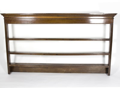 Lot 667 - A 19th Century hanging shelf, with moulded...