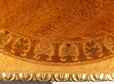 Lot 728 - A fine mid-19th Century maplewood table, the...