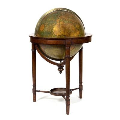 Lot 1002 - A Regency terrestrial 21" library globe by J &...