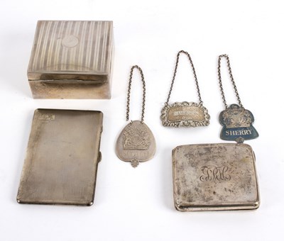 Lot 51 - Two Queen's Silver Jubilee decanter labels,...