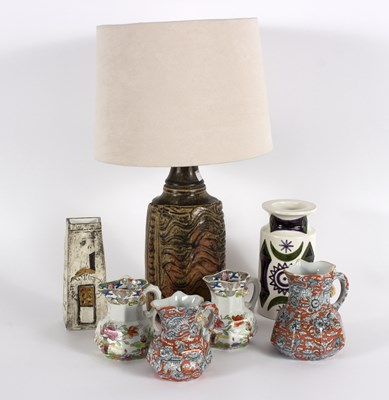 Lot 113 - Troika, a pottery vase of tapered rectangular...